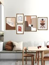 Bohemian ve Line Art Çerçeveli Tablo Set