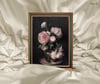 Eduard von Grützner - Peonies Çerçeveli Tablo