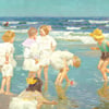 Edward Henry Potthast - A Holiday Çerçeveli Tablo