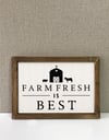 Farm Fresh is Best Çerçeveli Tablo