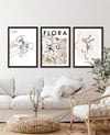 Flora Çerçeveli Tablo Set