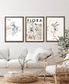 Flora Çerçeveli Tablo Set