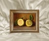 George Henry Hall'un - Lemons Çerçeveli Tablo
