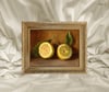 George Henry Hall'un - Lemons Çerçeveli Tablo