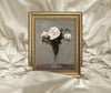 Henri Fantin-Latour'un - Fleurs Çerçeveli Tablo