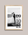 İsimler, Fotoğraf ve Tarih Çerçeveli Poster