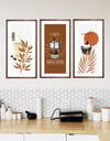 Kahve ve Cupcake Çerçeveli Tablo Set 