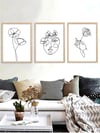 Line Art Çerçeveli Tablo Set 