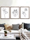 Line Art Çerçeveli Tablo Set 