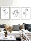 Line Art Çerçeveli Tablo Set 