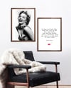 marilyn monroe ve Sözü Çerçeveli Tablo Set