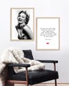 marilyn monroe ve Sözü Çerçeveli Tablo Set