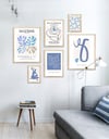 Marin Mavisi Çerçeveli Tablo Set