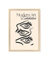 Modern Art Exhibition Çerçeveli Poster