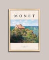 Monet - Varengeville'deki Balıkçı Kulübesi Çerçeveli Tablo