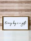 Motto Çerçeveli Poster 102 (25x49 cm)