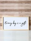Motto Çerçeveli Poster 102 (25x49 cm)