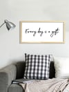 Motto Çerçeveli Poster 102 (25x49 cm)