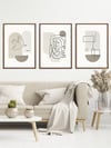 Picasso Soft Çerçeveli Tablo Set