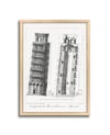 Pisa Tower Çerçeveli Tablo