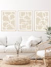 Soft Şekiller Çerçeveli Tablo Set