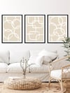 Soft Şekiller Çerçeveli Tablo Set