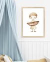 Soft Tonlar Serisi 05 Çocuk Odası Çerçeveli Tablo