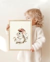 Soft Tonlar Serisi 07 Çocuk Odası Çerçeveli Tablo