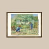 Van Gogh - First Steps, after Millet Çerçeveli Tablo