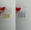 3'lü Zirkon Kare Küpe Silver