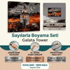Galata Tower Sayılarla Boyama Seti