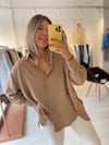 Camel Oversize Gömlek