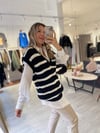Çizgili Oversize Süveter