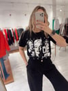 Siyah Marilyn Monroe Baskılı Tshirt