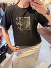 Tül Garnili Siyah Tshirt