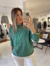 Yeşil NY Nakışlı Sweat