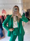 Yeşil Tek Düğme Blazer