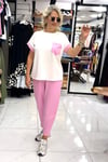 Alesa Pembe Renk Kısa kollu Eşofman Takımı