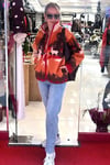 Geyik Desenli Tam Fermuarlı Wellsoft Sweat