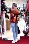 Geyik Desenli Tam Fermuarlı Wellsoft Sweat
