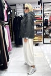 Haki Renk Mum Kumaş Marka Model Trençkot