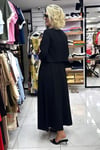 Ines Siyah Renk Etek Hırka Bluz Üçlü Takım