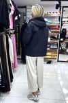 Lacivert Renk Mum Kumaş Marka Model Trençkot