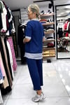 Mavi Renk Çizgili Detaylı Kampanyalı Eşofman Takımı