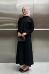 CEP DETAYLI OYSH TAKIM -SİYAH