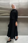 CEP DETAYLI OYSH TAKIM -SİYAH