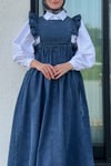 fırfır denim jile -mavi