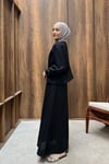 İKİLİ KETEN TAKIM -SİYAH