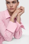 İP DETAYLI ELBİSE -PEMBE