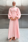 KORSE ELBİSE -PEMBE
